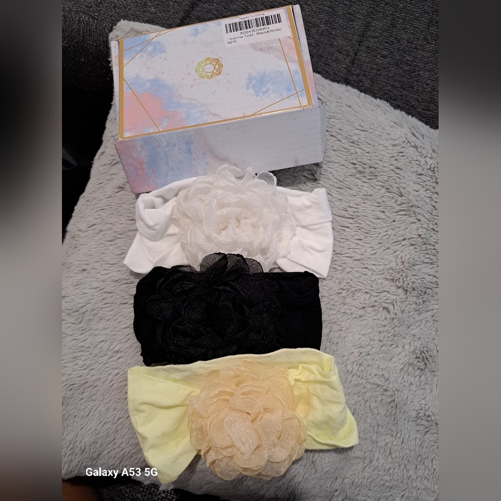 Set of Three Floral Headbands